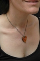 Collier "Mon Coeur en Caramel"